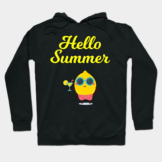 Summertime Hoodie by Boo Face Designs